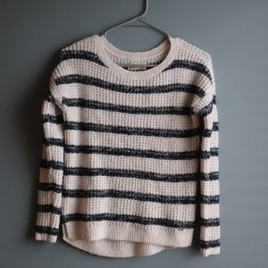 Hollister striped crew neck sweater